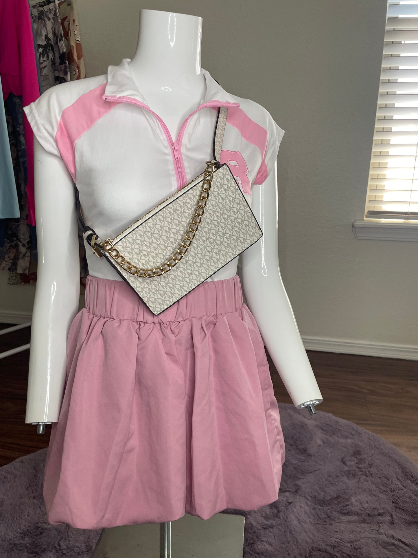 Blush Varsity Bubble Set